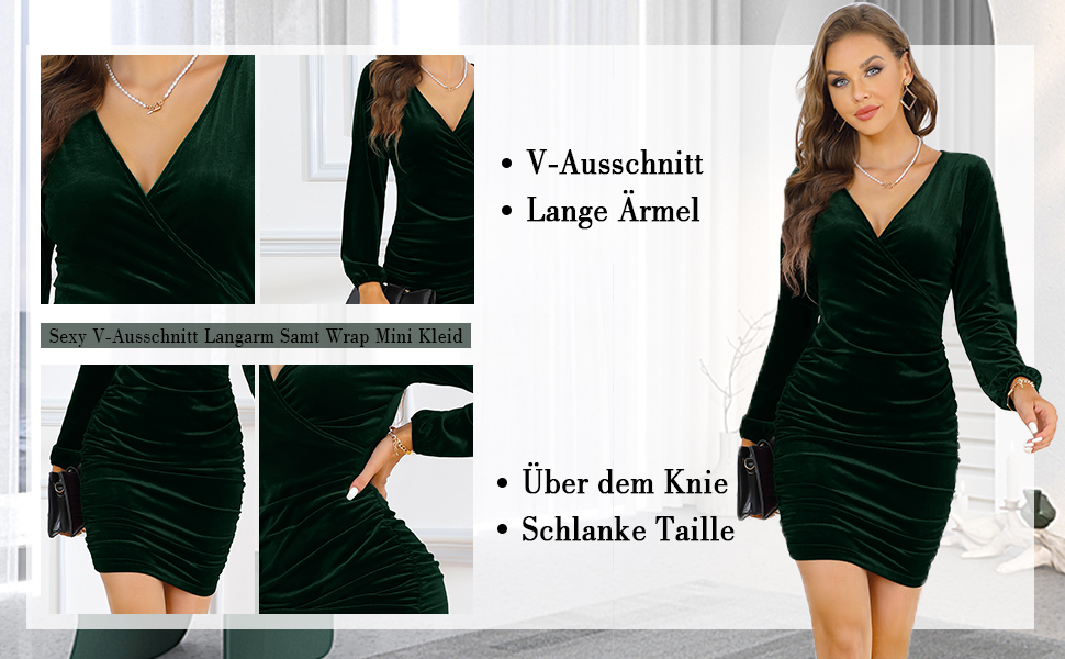 Елегантне вечірнє плаття Clearlove для жінок: сукня-обгортання, коктейльна, bodycon, з V-подібним вирізом, з атласу, темно-синього кольору, розмір XXL