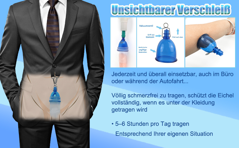 Набір для тренування пеніса Penispumpe Plus: подовження та збільшення, вакуумний насос для чоловіків