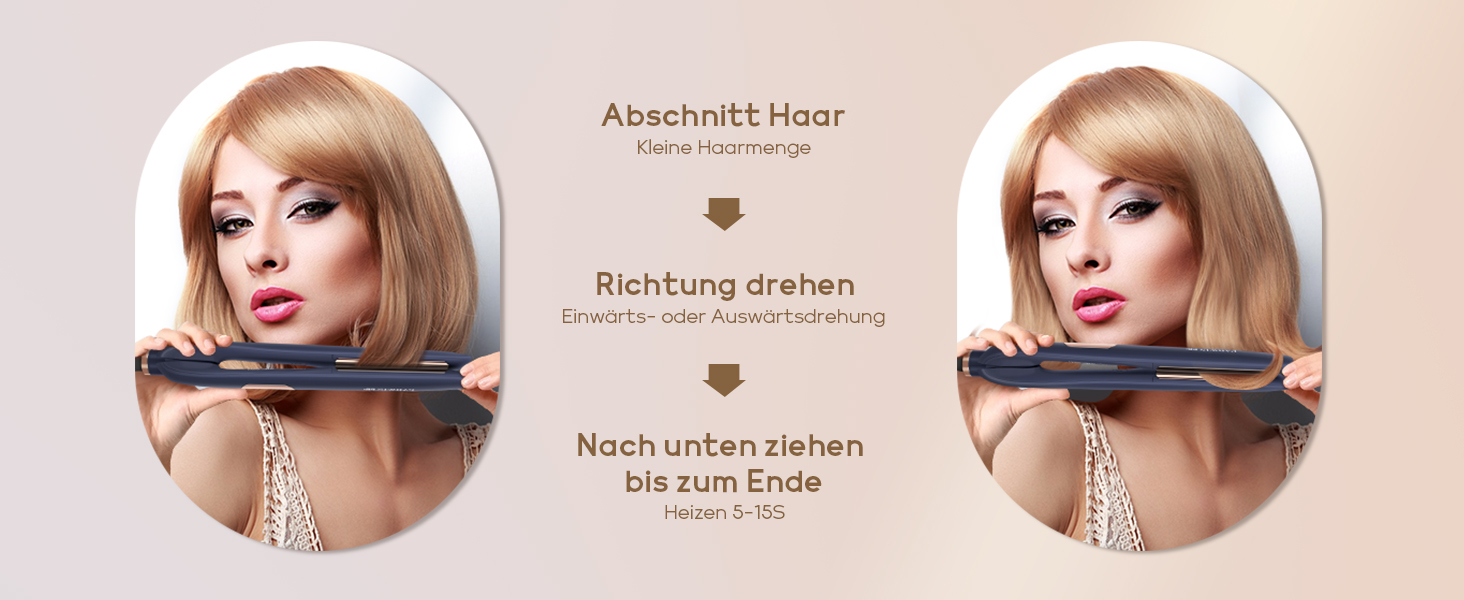 Випрямляч для волосся 2 в 1 PARWIN PRO BEAUTY: стайлер для випрямлення та завивки з нано-титановим покриттям, іонізацією та LCD-дисплеєм (130-230°C)
