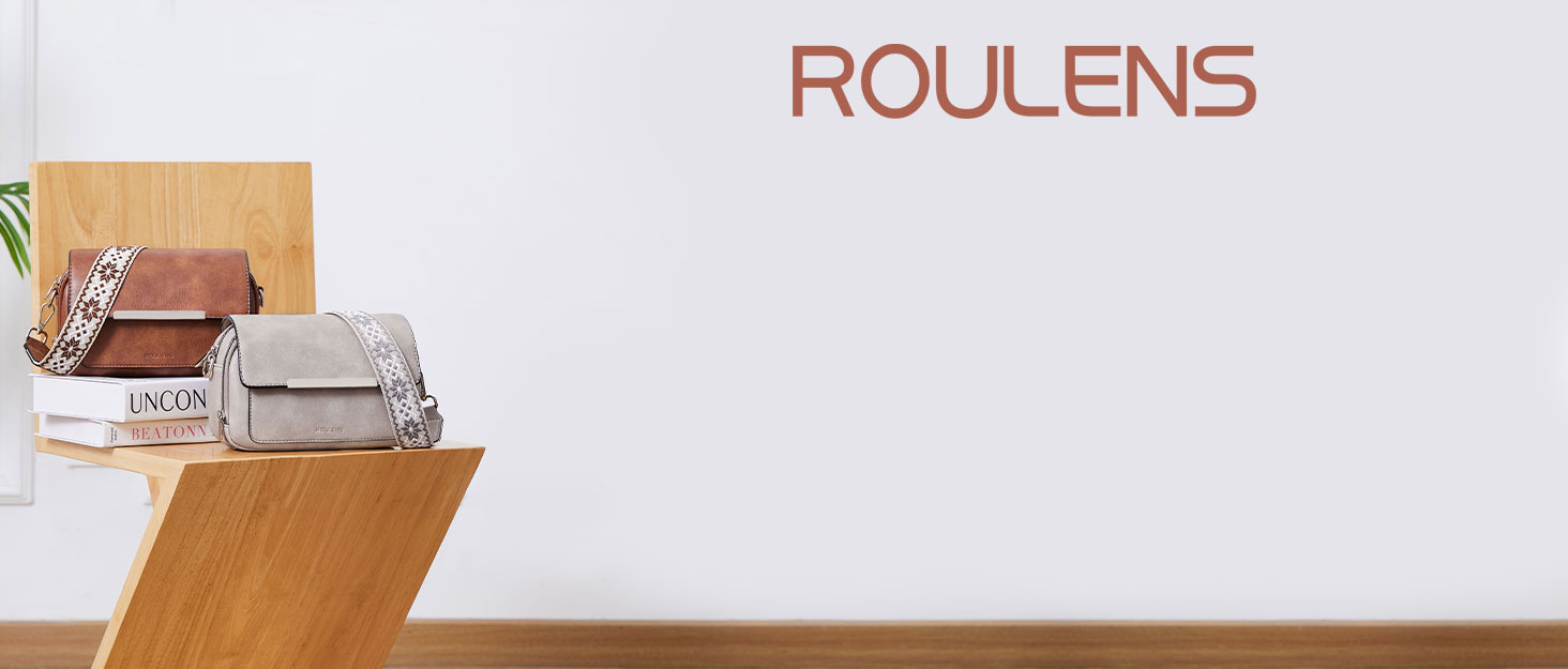 Жіноча сумка-кросбоді Roulens через плече з екошкіри, сумка для телефону з регульованим знімним широким ременем, чорна