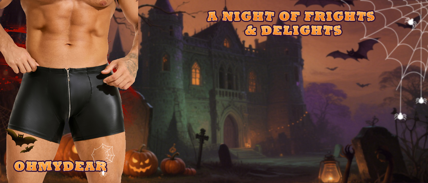 Костюм для чоловіків Ohmydear: сексуальна спідниця з довгим рукавом з шовку та шорти, чорний, XL