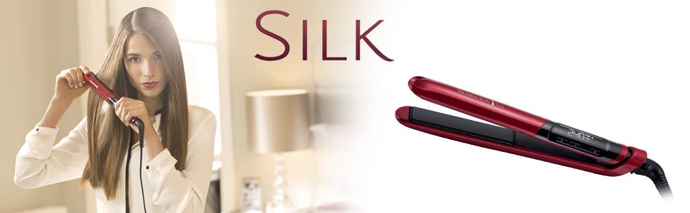 Випрямляч для волосся Remington Silk S9600 з керамічним покриттям та шовковими протеїнами, LCD-дисплей, 150-235°C