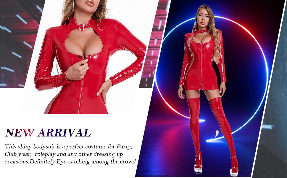 Корсет-боді FEOYA з латексу для жінок, чорний, для клубів та гімнастики, облягаючий, розмір 42