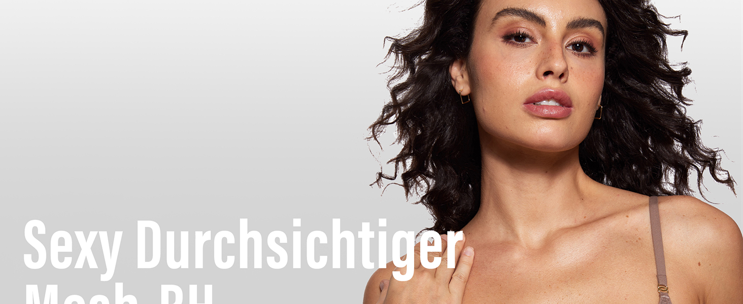 Чорний бюстгальтер INLYRIC з балконеткою, прозорий, з кісточками, мереживний, безшовний, глибокий виріз, для жінок, 85B