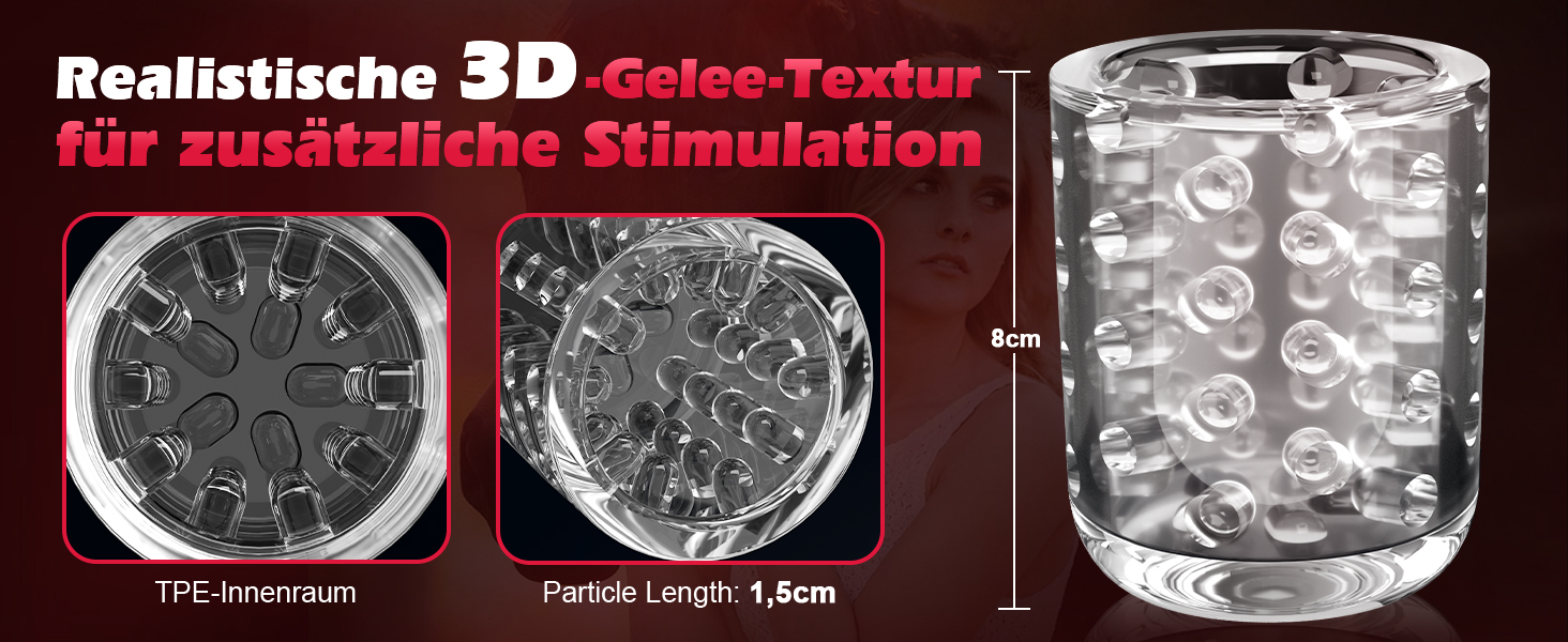 Електричний мастурбатор для чоловіків HIVEFUN з 7 режимами вібрації, ротації та імпульсу. Чорний, для особистого використання.