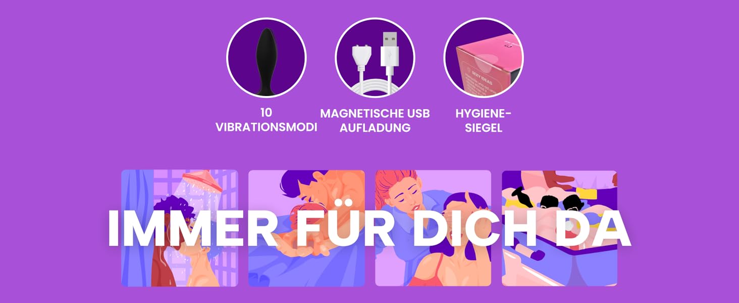 Анальний вібратор MySecretCase Analplug з пультом, 10 режимів, USB зарядка - для чоловіків та жінок