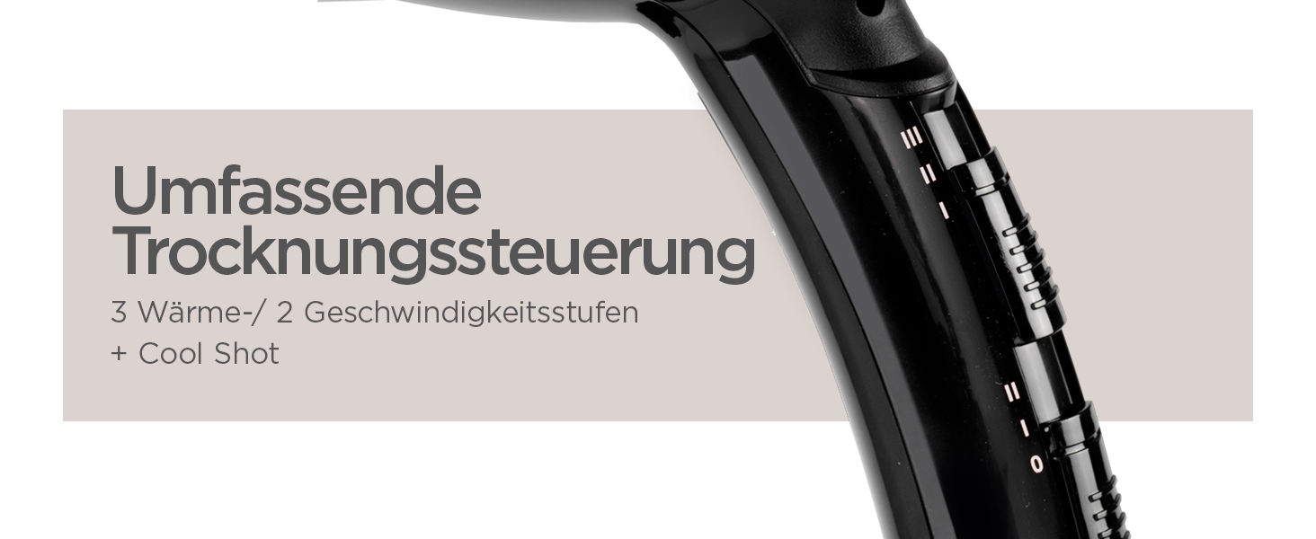 Фен для волосся BaByliss Cordkeeper D373E з автоматичним змотуванням кабелю, 2000Вт, іонізація Anti-Frizz, 3 температурних та 2 режиму швидкості, чорний
