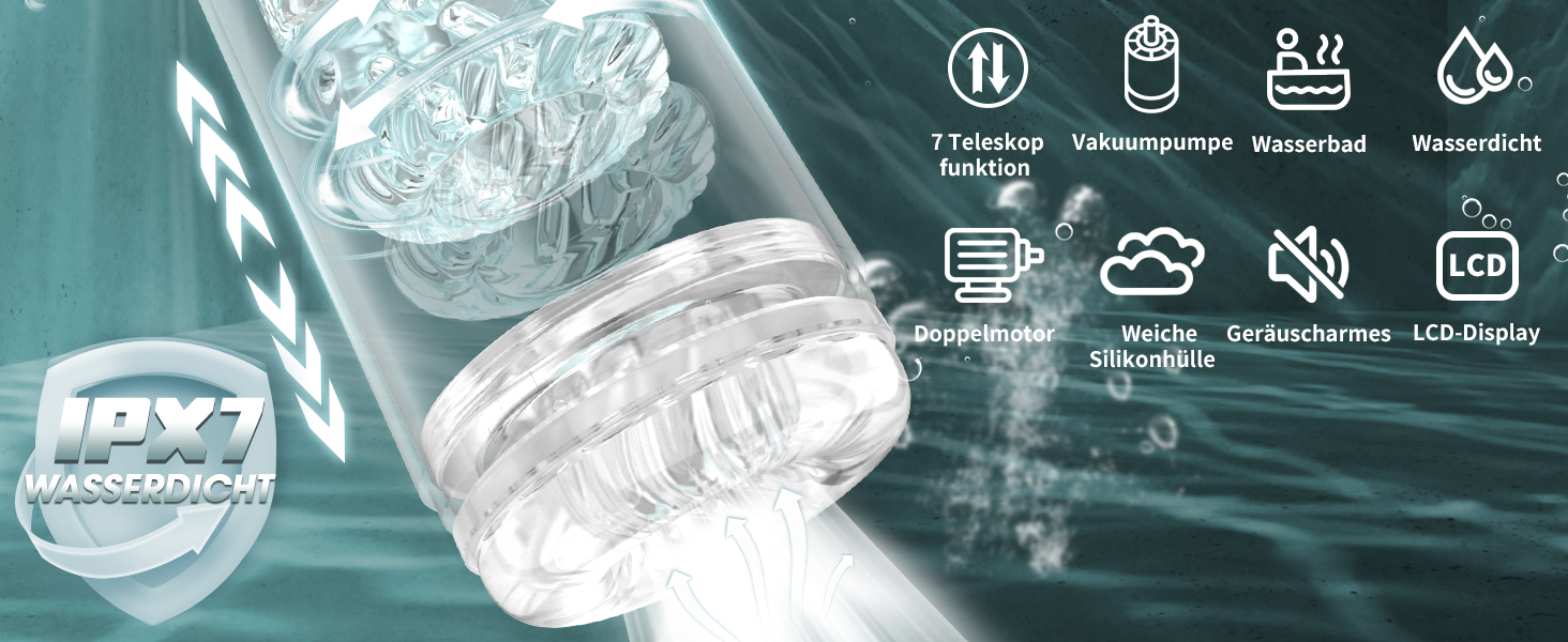 Мастурбатор для чоловіків з телескопічною функцією, вібрацією та насосом - мастурбатор для чоловіків