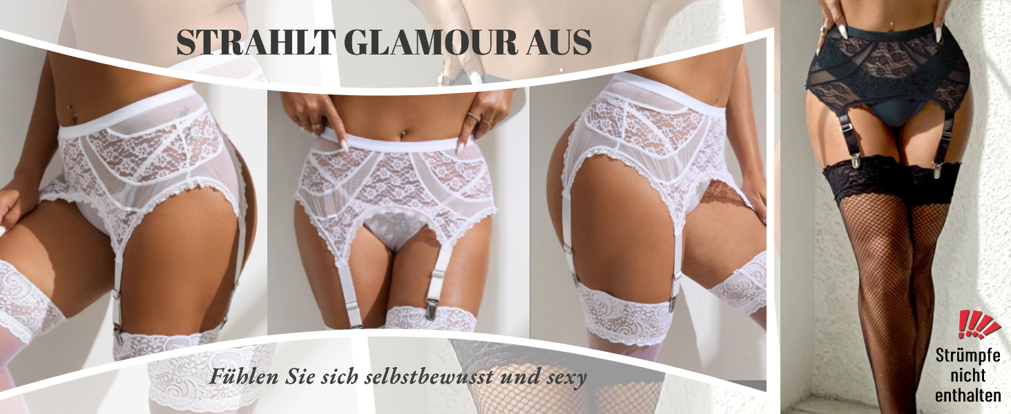 Жіночий корсет-стрінг з широкими стріжками ComeOnDear. Комплект сексуальної білизни з стріжками, стрінг-стріжками та металевими кліпсами. Розміри M-L.