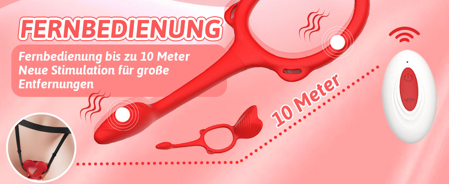 Набір вібраторів для жінок ZWFUN 3-в-1 з пультом дистанційного керування: анальні вібратори, стимулятори клітора, Dildo для G-точки. 10 режимів, анальні плагіни.