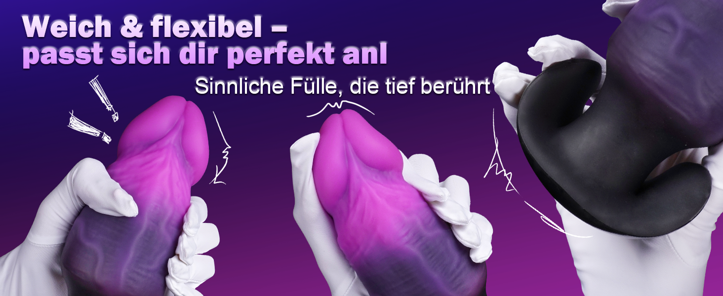 Анальний плагін для чоловіків та жінок XXL, силіконовий, для початківців – реалістичний, портативний, товстий, великий анальний ділдо для ігор (M)