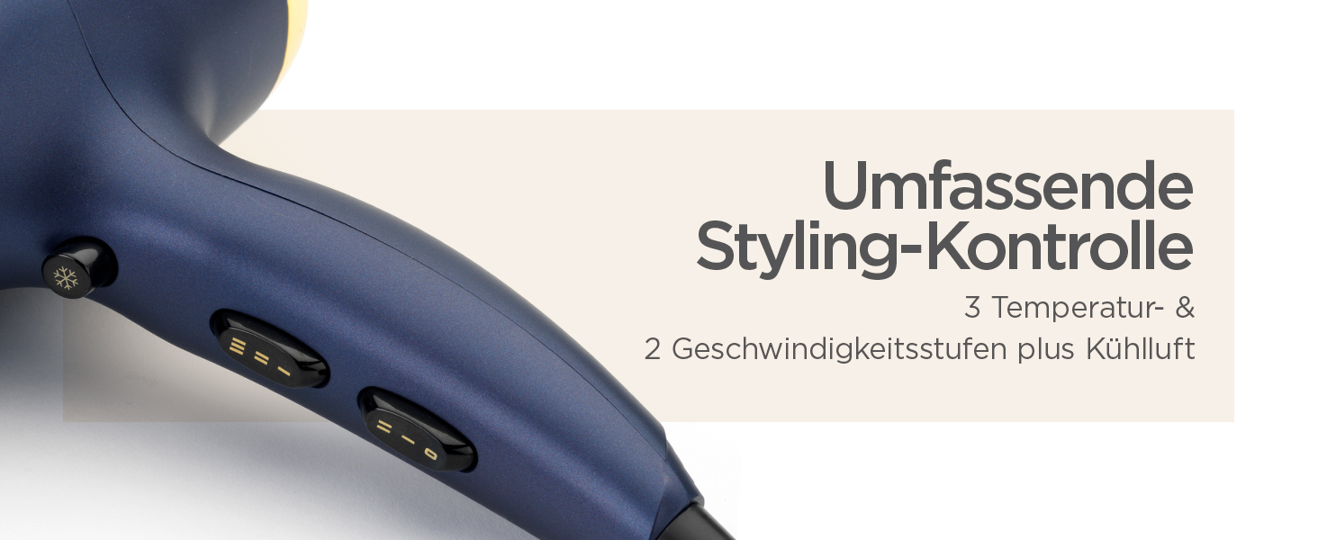 Професійний фен BaByliss Midnight Luxe 5781PE: потужний 2300W, іонна технологія Anti-Frizz, 3 режими температури та 2 швидкості, легкий
