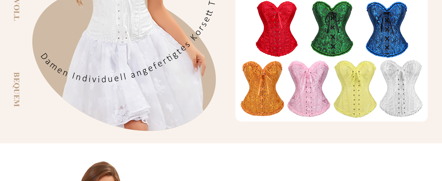 TRIWORKS Корсетний топ для жінок: корсеж, шнурівка, бюстгальтер, корсет, сатин, мереживо, для карнавалу та Різдва, S-XXL, чорний та червоний XL