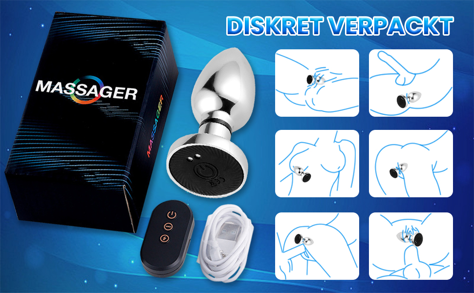 Електромасажер для простати з нержавіючої сталі TDLPlus з 6 режимами електрошоку та 10 вібраційними режимами. Іграшка для чоловіків, жінок та пар.