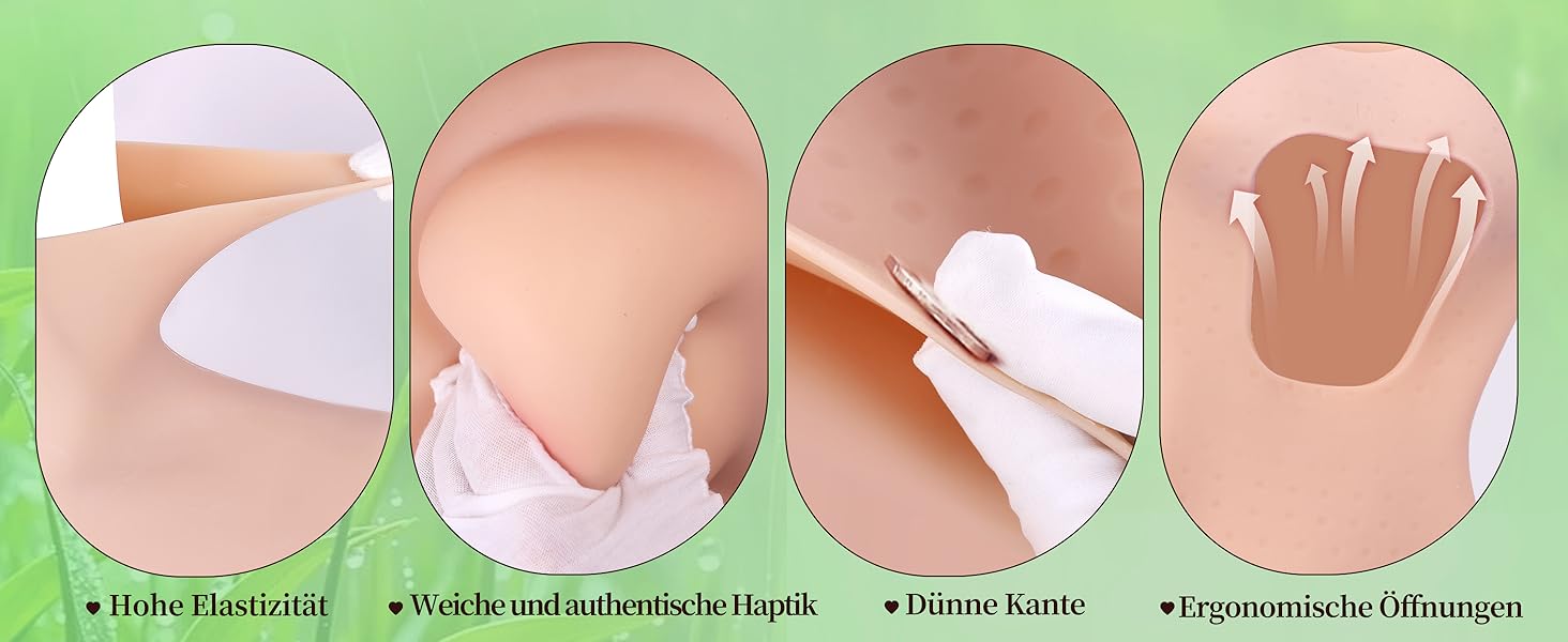 Комбінезон для кросдресерів YEEFAIRY з силікону, з реалістичною формою грудей, S, колір: гель-жовтий