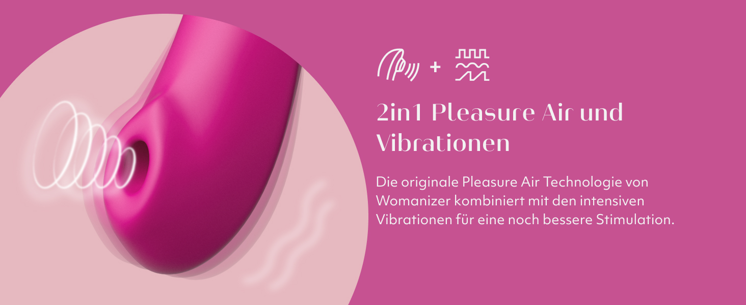 Womanizer Enhance 2 в 1: вібратор клітора та соска, стимулятор для жінок з функцією всмоктування | Іграшка для дорослих, вологостійка, перезарядна, рожева