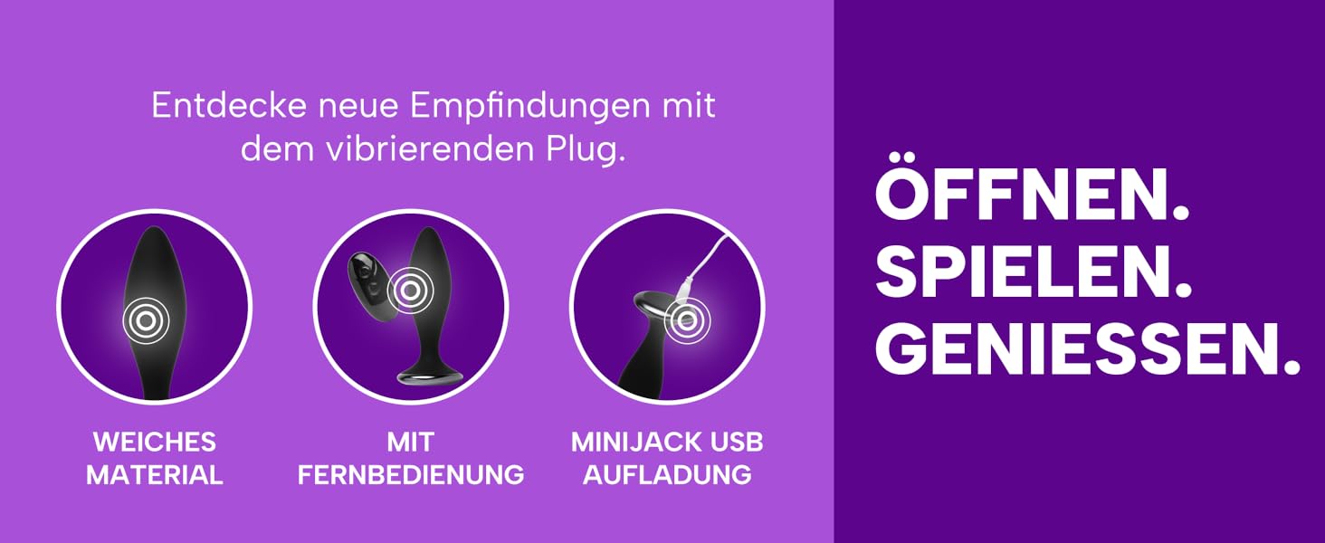 Анальний вібратор MySecretCase Analplug з пультом, 10 режимів, USB зарядка - для чоловіків та жінок