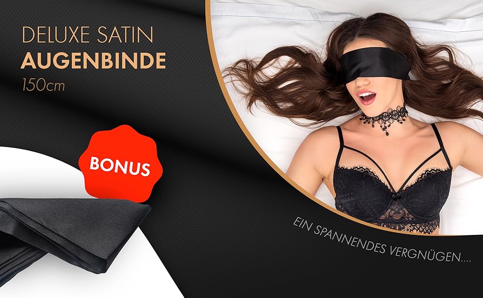 Набір для бондейжу Liebesfreunde® з кріпленнями для ліжка, наручниками та маскою для очей - BDSM для пар | Стабільний набір для сексуальних ігор