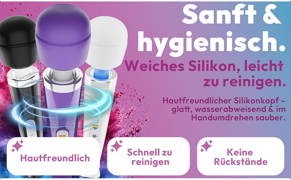 Вібратор-масажер Magic Wand для жінок – 20 режимів, 10 інтенсивностей, бездротовий, з силіконовою головкою, для кліторального масажу, секс-іграшка для пар та індивідуального використання (білий)