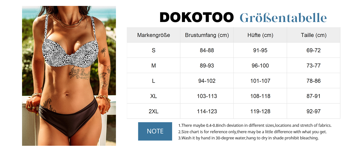 Бікіні Dokotoo Push Up, Комплект з перехресними бретелями, Купальник жіночий, Розміри S-XXL, Багатокольоровий