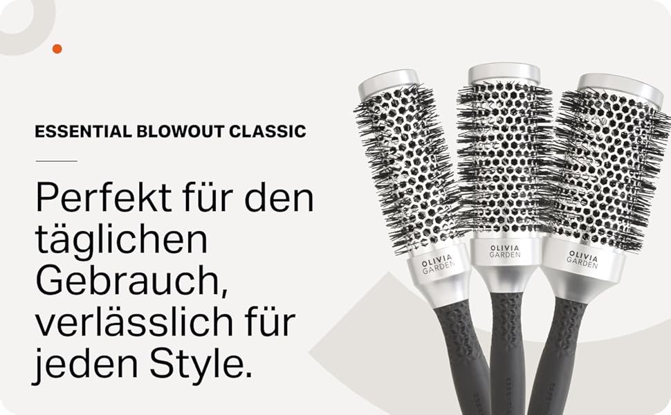 Фен Essential Blowout Classic для короткого волосся — швидке сушіння, антистатик та об'єм, 55 (L)
