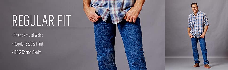 Чоловічі джинси Wrangler Authentics класичного крою, стрейч, 5 кишень, чорні, розмір 38W / 32L