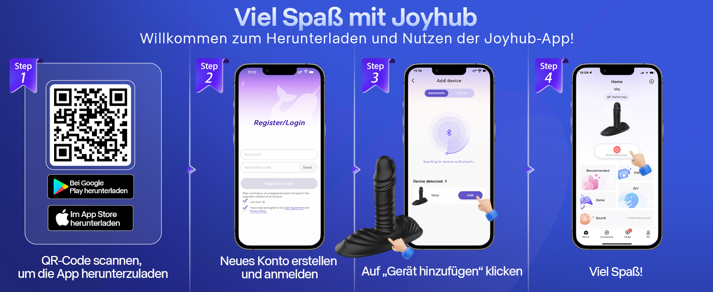 Анальний масажер з силікону з 10 режимами вібрації, анальний дildo для пар, BDSM, стимуляція простати (14 см)