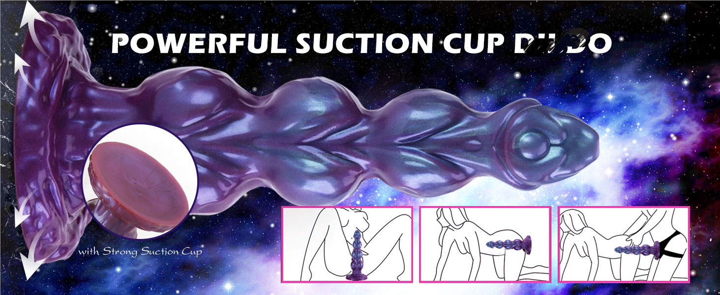 Секс-іграшка Дилдо Хвіст Дракона з Присоскою - Силікон, 23 см, для жінок та чоловіків