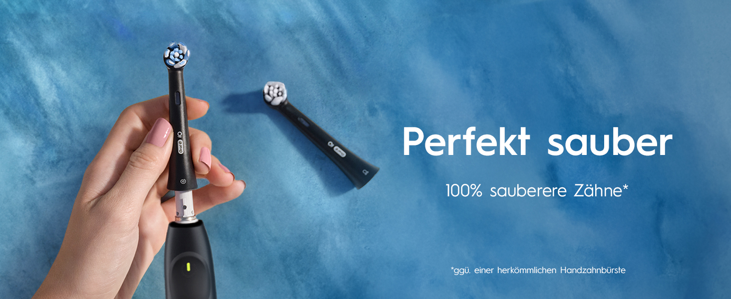 Електрична зубна щітка Oral-B iO Series 2, чорна (Night Black), 3 режими чищення, набір з 2 щіток та дорожнім футляром