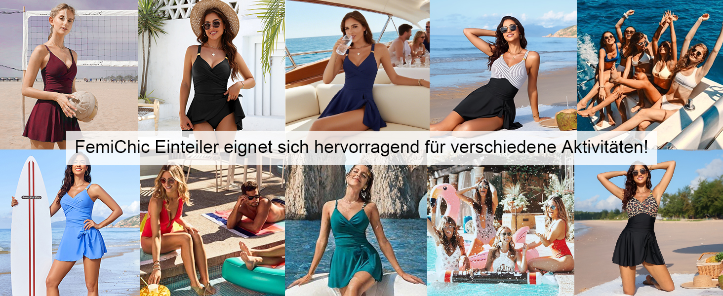 Елегантний купальник для жінок Badeanzug Damen, цілісний, з драпіруванням, приховує животик, V-подібний виріз з пуш-ап чашечками, плаття-купальник Swimdress, чорний, розмір L