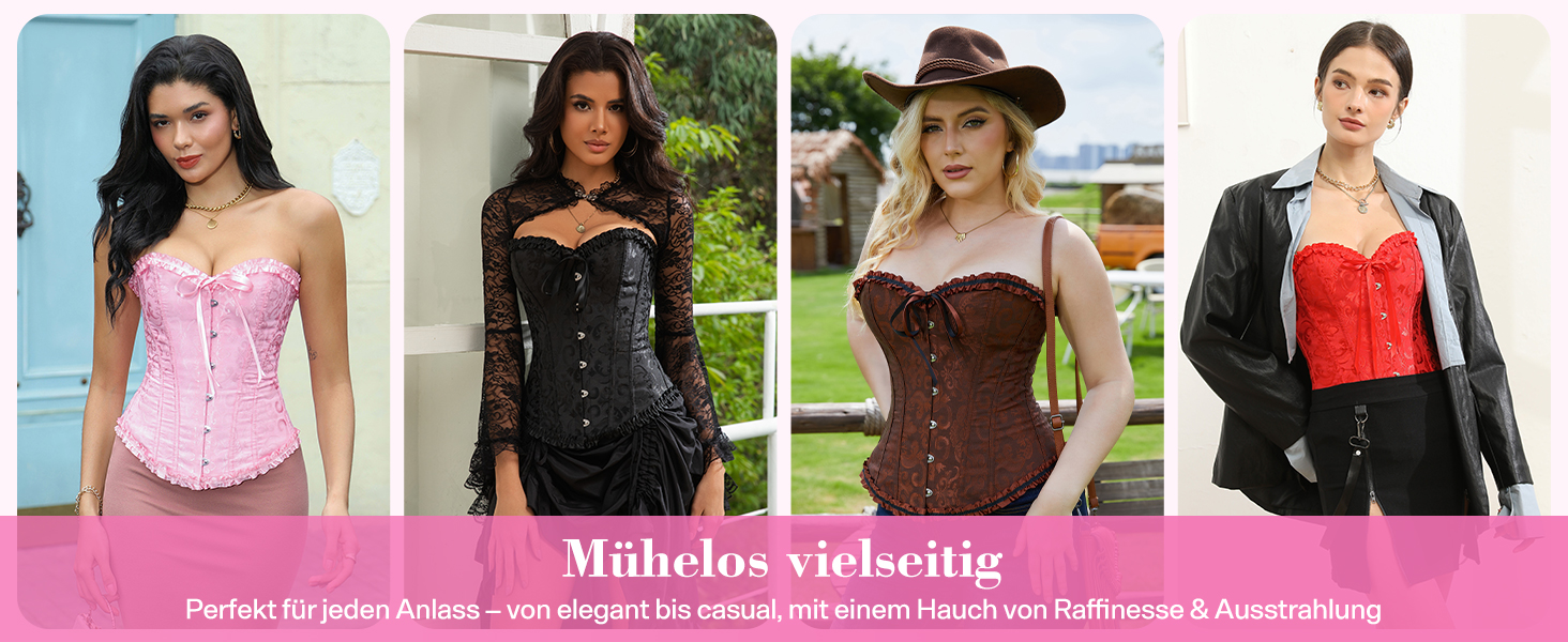 Корсет для жінок - бюстєль-корсет, чорний, розмір M - талія, формування фігури, повний бюст