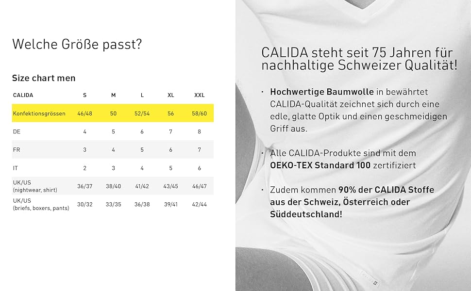 Труси чоловічі CALIDA Natural Benefit Slip, 3 шт. в упаковці, чорний (58-60)