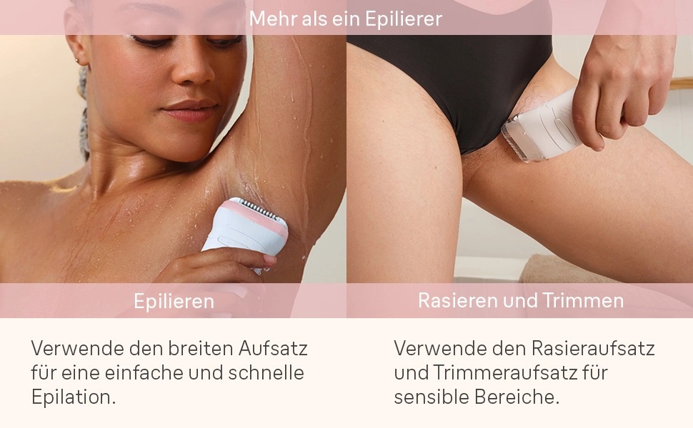 Епілятор Braun Silk-épil 7 7-011 для жінок, сріблястий: водонепроникний, для вологого та сухого використання, з бритвою та набором аксесуарів