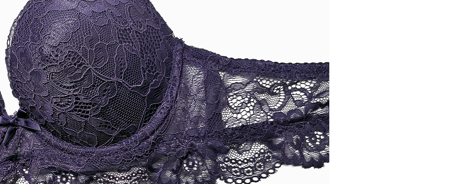 SHEKINI Комплект нижньої білизни: бюстгальтер та труси (сліп/танга) з мереживом, знімні бретелі, push-up, кісточки, червоний, 80B