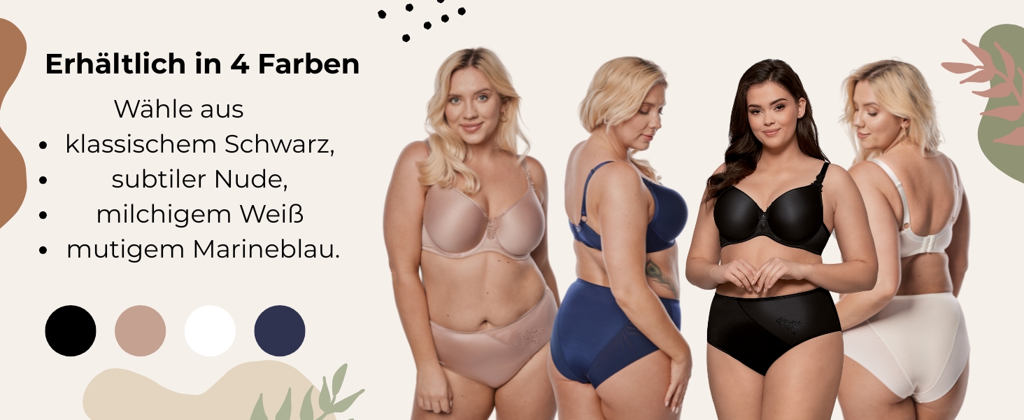 Бюстгальтер з кісточками Glatter Anna Beige 65I – бюстгальтер-мінімайзер для жінок