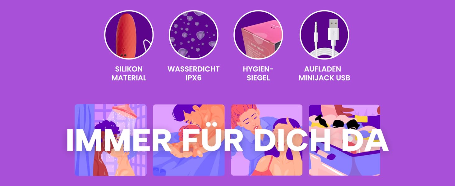 Vibro Ei для дорослих з пультом керування - вібратор для чоловіків, жінок та пар, стимулятор G-точки, червоний