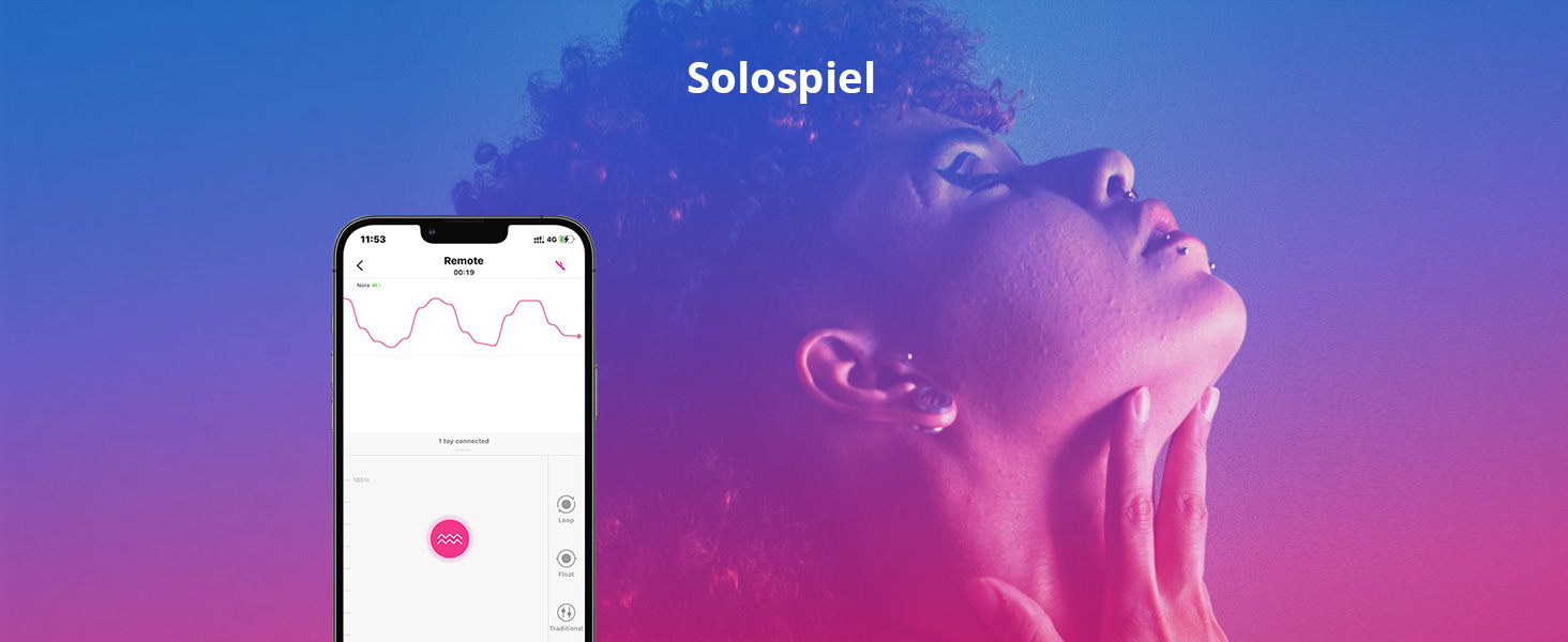 LOVENSE Nora Bluetooth вібратор-кліторальний кролик з керуванням через додаток, для жінок, стимулятор клітора та G-точки, необмежені налаштування вібрації