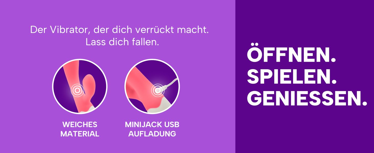 Вібратор для жінок MySecretCase Rabbit 21 см з насадками для клітора та G-точки, 9 режимів, з язичком, набір для пар Uva Fragola