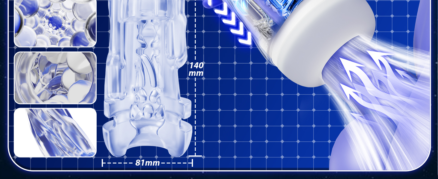 Електричний мастурбатор для чоловіків з 10 рівнями потужності та вібрацією, преміум-якість