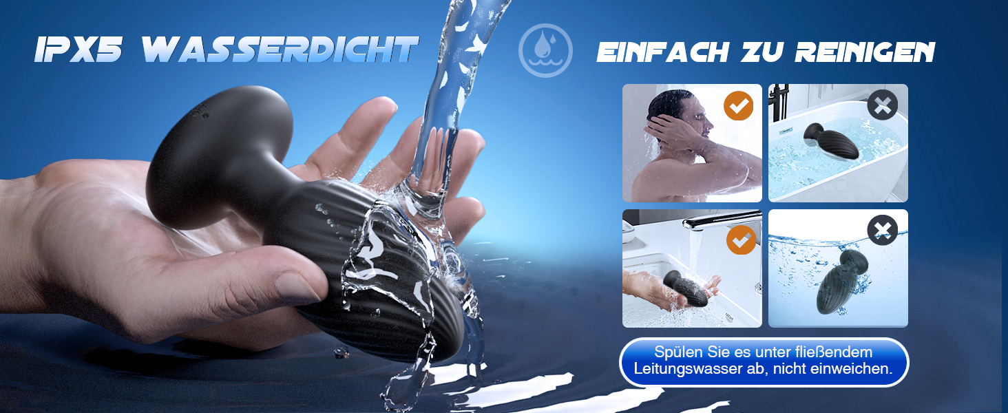 Анальні вібратори для жінок. Набір секс-іграшок з 7 режимами вібрації та обертання. Силіконовий butt plug для жінок та чоловіків.