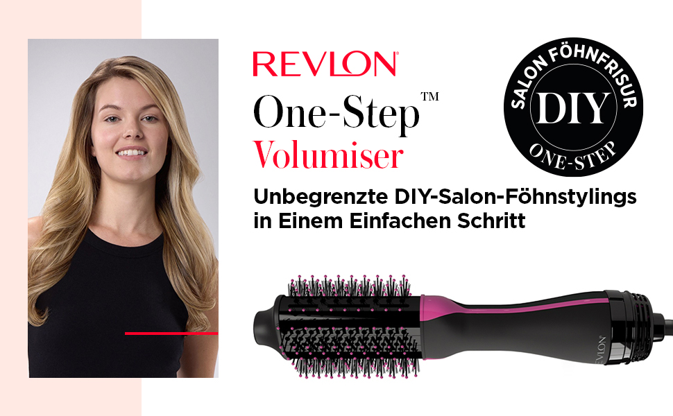Фен-правитька Revlon Salon One-Step 2-в-1 для короткого та середнього волосся, іонізація та керамічне покриття, RVDR5282UKE, чорний