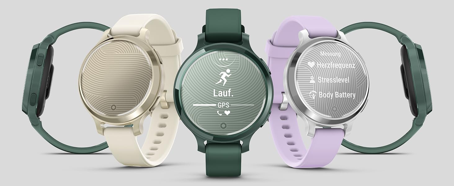 Смарт-годинник Garmin Lily 2 Active для жінок, сенсорний дисплей 2,54 см, відстеження здоров'я та фітнесу, смарт-сповіщення, колір Cream/Gold