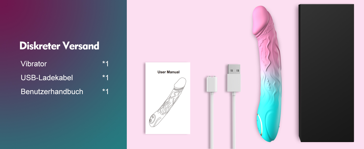 Вібратор-Дільдо для жінок з точковою стимуляцією G-зони, 10 режимів вібрації, ергономічний секс-іграшка