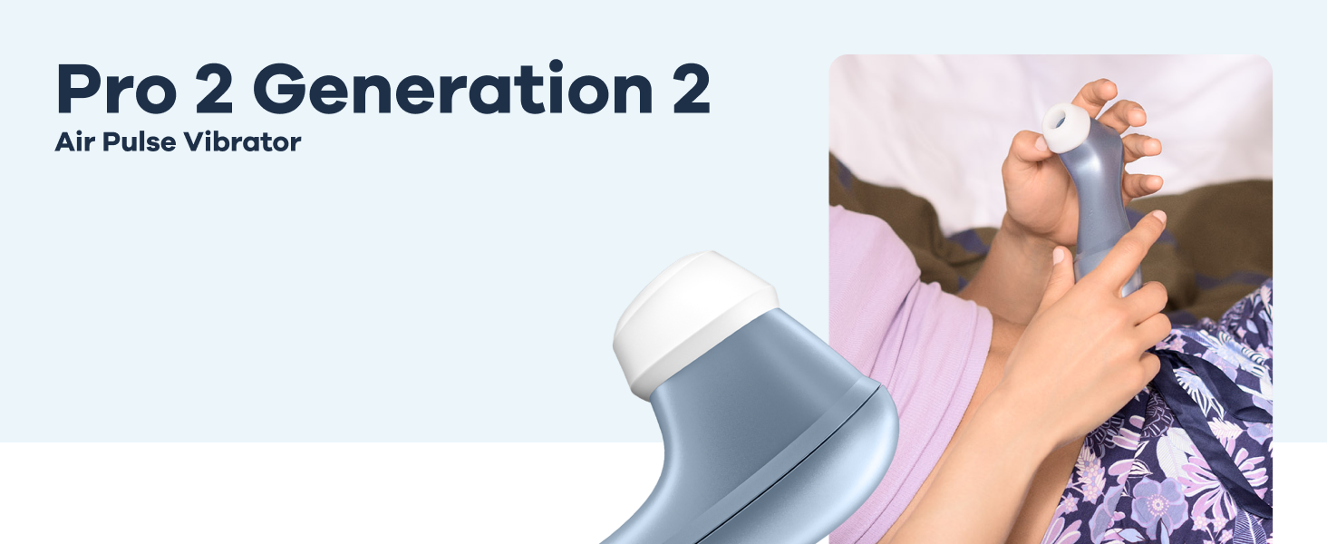 Вібратор клітора Satisfyer Pro 2 | Безшумний та потужний | Іграшка для дорослих для жінок | Преміум якість (Блакитний)
