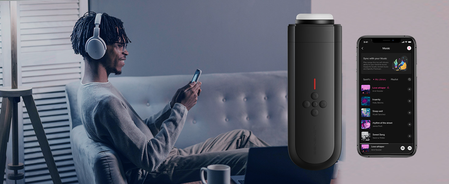 LOVENSE Solace - Автоматичний електричний секс-іграшка для чоловіків з пультом керування, різні режими, для соло та парних ігор