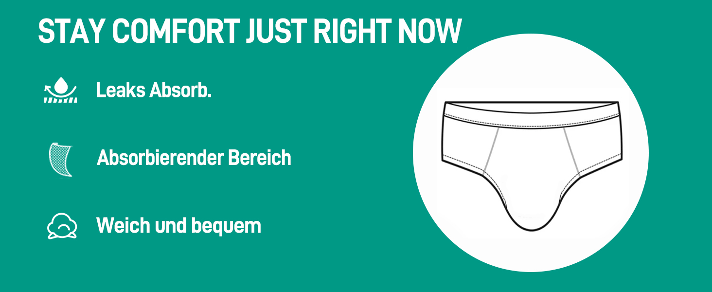 Труси для чоловіків BEENIUBEE від нетримання, 3 шт., бавовна, вбудований всмоктуючий шар 150 мл, багаторазові, витривалі, чорний, L