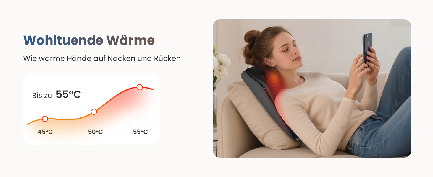 Масажер для шиї та спини COMFIER: Shiatsu 4D розминаючий масажер з підігрівом для ніг та м'язів, чорний