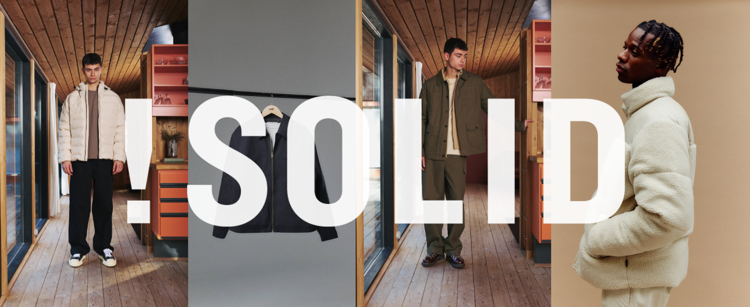 Чоловіча демісезонна куртка-вітровка Solid SDTilly, чорна, розмір XL