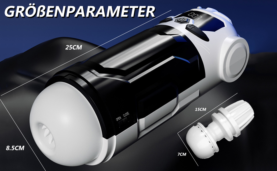 Електричний мастурбатор для чоловіків з 9 телескопічними секціями, 9 вібраційними режимами та 4 режимами всмоктування. Мастурбатор-насос, іграшка для дорослих.