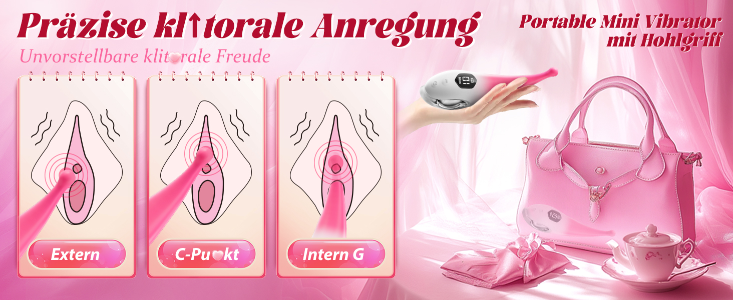 Вібратор для жінок Klitoris Vibrator: 10 режимів, сильний, тихий, стимулятор клітора та анальний дildo для пар. Інтимні іграшки для дорослих.